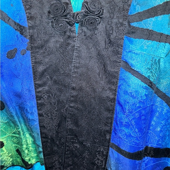 SILK BUTTON JKT - TURQ/COBALT - Picture 6 of 6